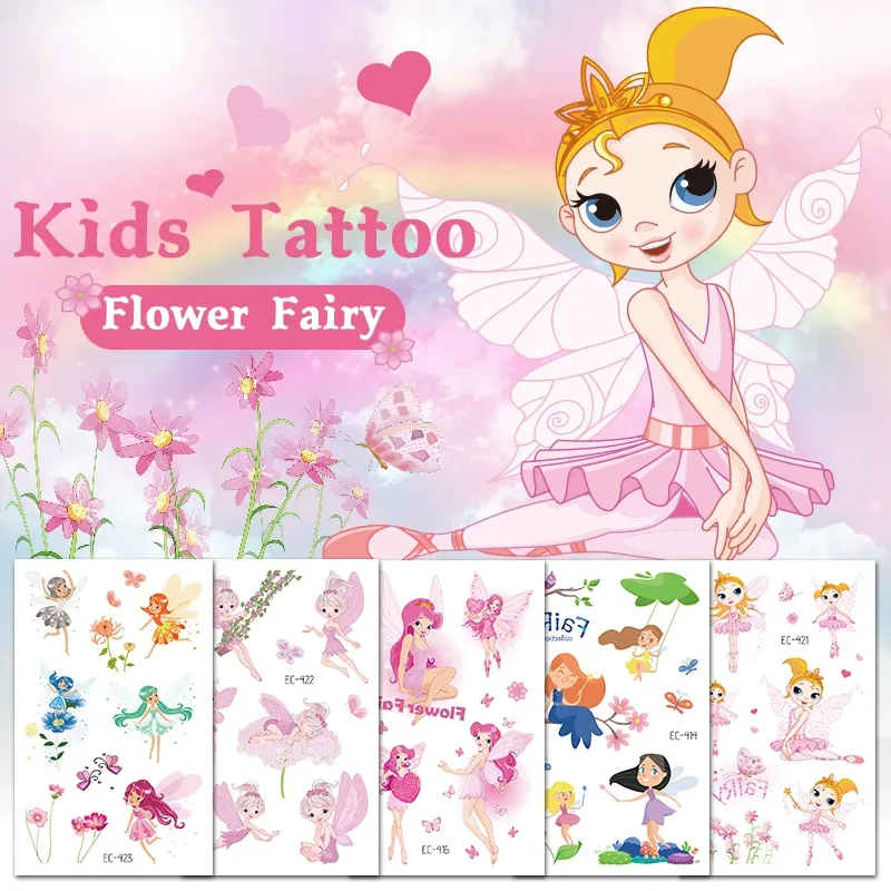 12Pcs Flower Fairy Tattoo for Kids Cute Fake Taty Children Tatouage Temporaire Body Art Waterproof Temporary Tattoo Stickers
12Pcs Flower Fairy Tattoo for Kids Cute Fake Taty Children Tatouage Temporaire Body Art Waterproof Temporary Tattoo Stickers
