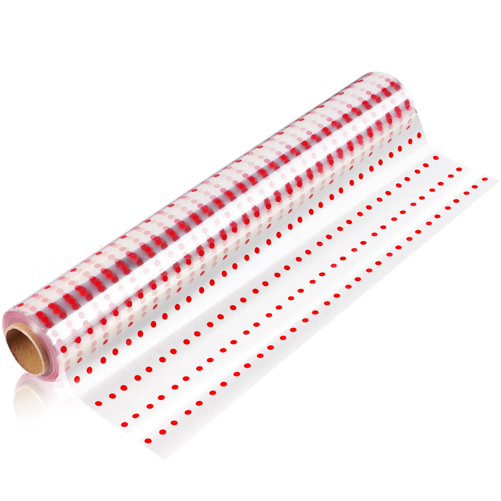 Cellophane Roll- Red Dot Pattern Design Cellophane Roll 3 Mil Thickness for Gift Baskets Crafts ( 3000x80cm )
Cellophane Roll- Red Dot Pattern Design Cellophane Roll 3 Mil Thickness for Gift Baskets Crafts ( 3000x80cm )