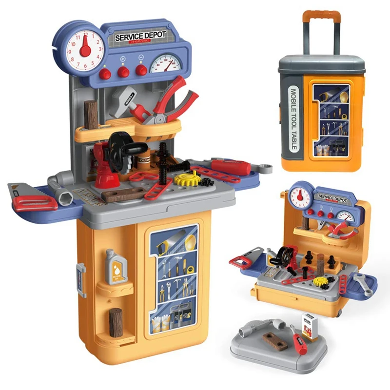 Kids Tool Bench Toy Set 3 In 1 Carpenter Engineer Role-Play Suitcase Toys 39 Pcs Simulation Pretend Playset For Toddlers
Kids Tool Bench Toy Set 3 In 1 Carpenter Engineer Role-Play Suitcase Toys 39 Pcs Simulation Pretend Playset For Toddlers