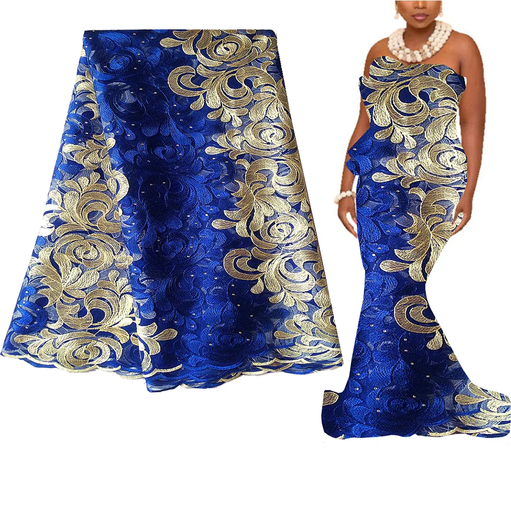 African Lace Fabric 5 Yards Swiss Net Materials Nigerian Lace Fabric 2023 High Quality Cord Laces Blue Emboridered French Lace
African Lace Fabric 5 Yards Swiss Net Materials Nigerian Lace Fabric 2023 High Quality Cord Laces Blue Emboridered French Lace