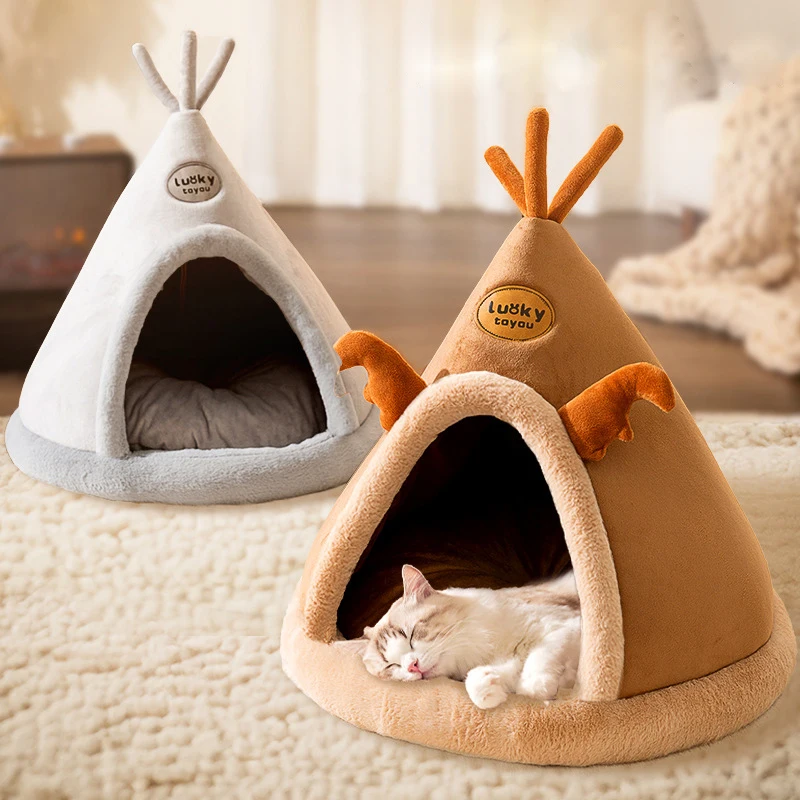 Pet Tent House Cat Bed Warm Winter Cat Dog House Deep Sleep For Puppy Cat Indoor Outdoor Tent With Cushion Pet Supplies
Pet Tent House Cat Bed Warm Winter Cat Dog House Deep Sleep For Puppy Cat Indoor Outdoor Tent With Cushion Pet Supplies