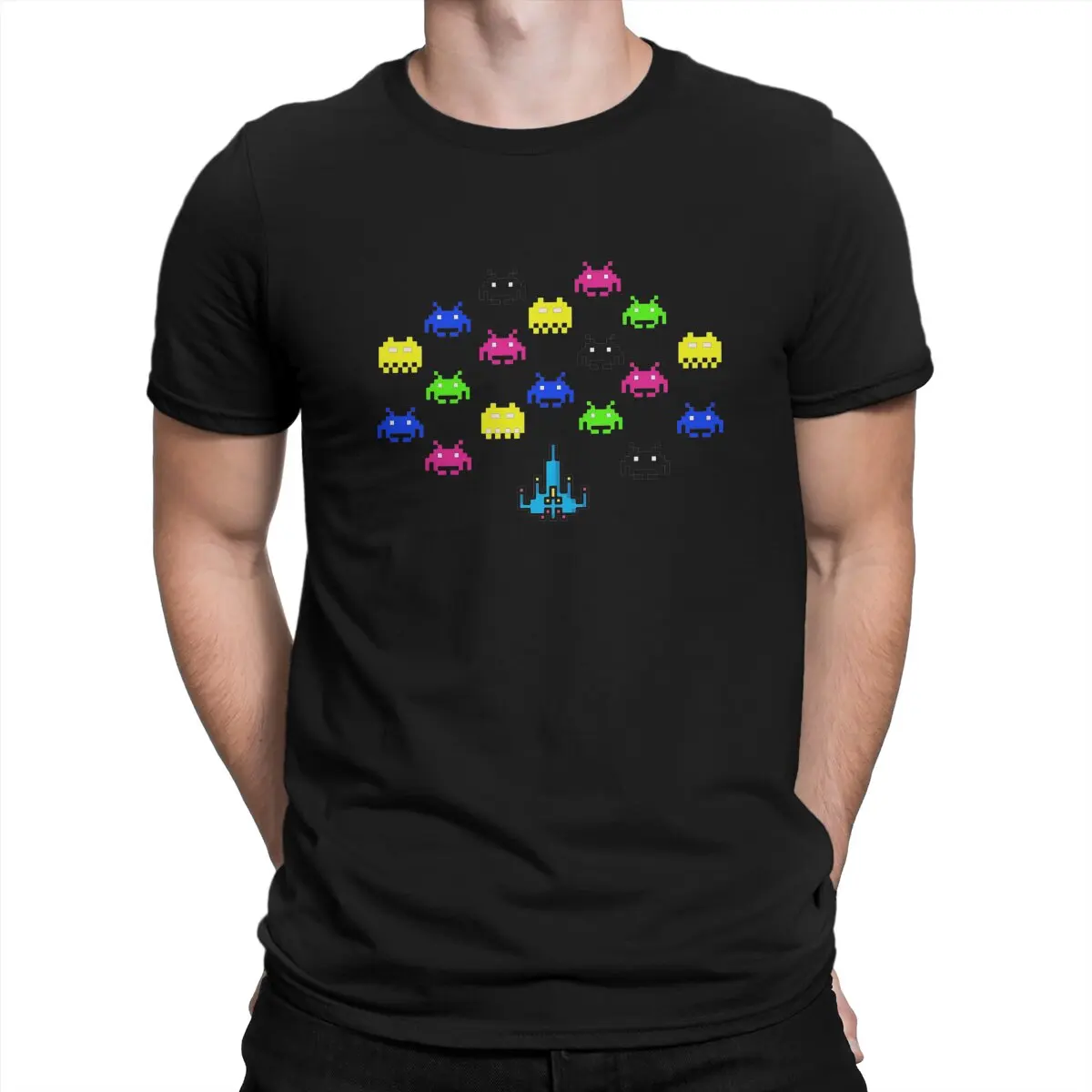 Space Invaders Game Under Attack Tshirt Graphic Men Tops Vintage Grunge Summer Polyester Clothing Harajuku T Shirt
Space Invaders Game Under Attack Tshirt Graphic Men Tops Vintage Grunge Summer Polyester Clothing Harajuku T Shirt