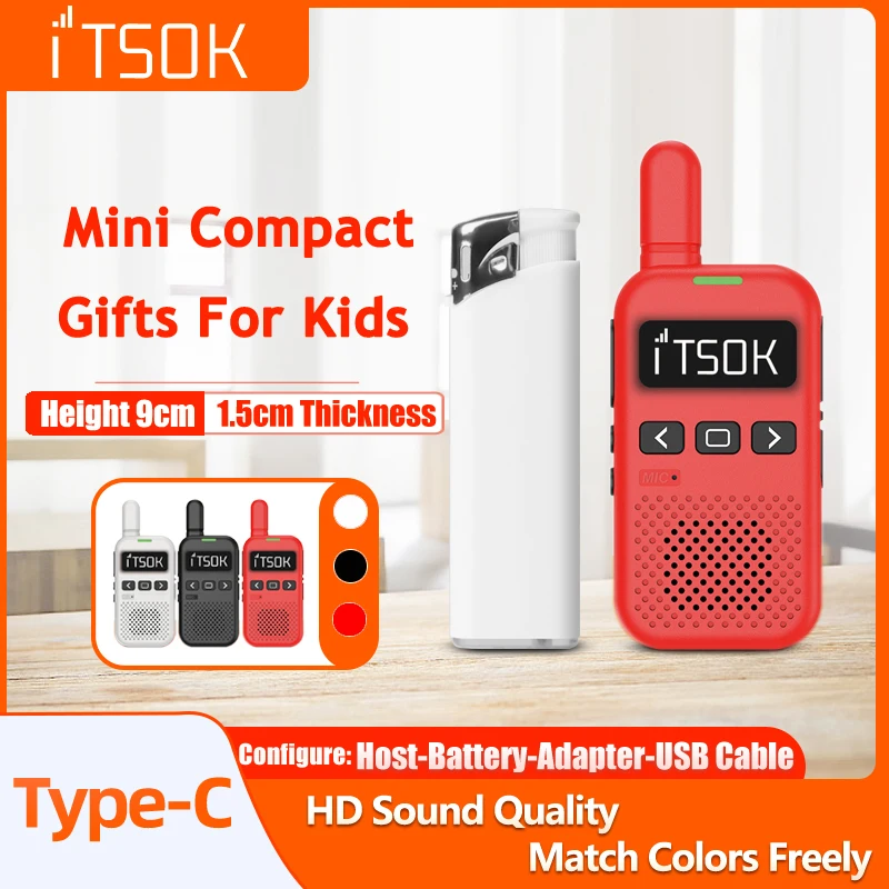 2pcs Mini Toy ITSOK M1 UHF Gifts For Kids Tablet Colorful Fuselage Two Way Radio Walkie Talkie Toki Woki
2pcs Mini Toy ITSOK M1 UHF Gifts For Kids Tablet Colorful Fuselage Two Way Radio Walkie Talkie Toki Woki