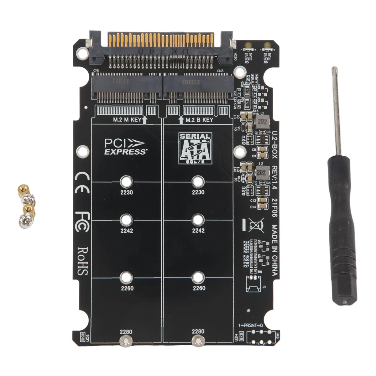 2 in 1 M.2 NVMe SATA U2PCB M.2 NVME SSD Key M Key B SSD to U.2 SFF-8639 Adapter PCIe M2 Converter Desktop Computer Parts
2 in 1 M.2 NVMe SATA U2PCB M.2 NVME SSD Key M Key B SSD to U.2 SFF-8639 Adapter PCIe M2 Converter Desktop Computer Parts
