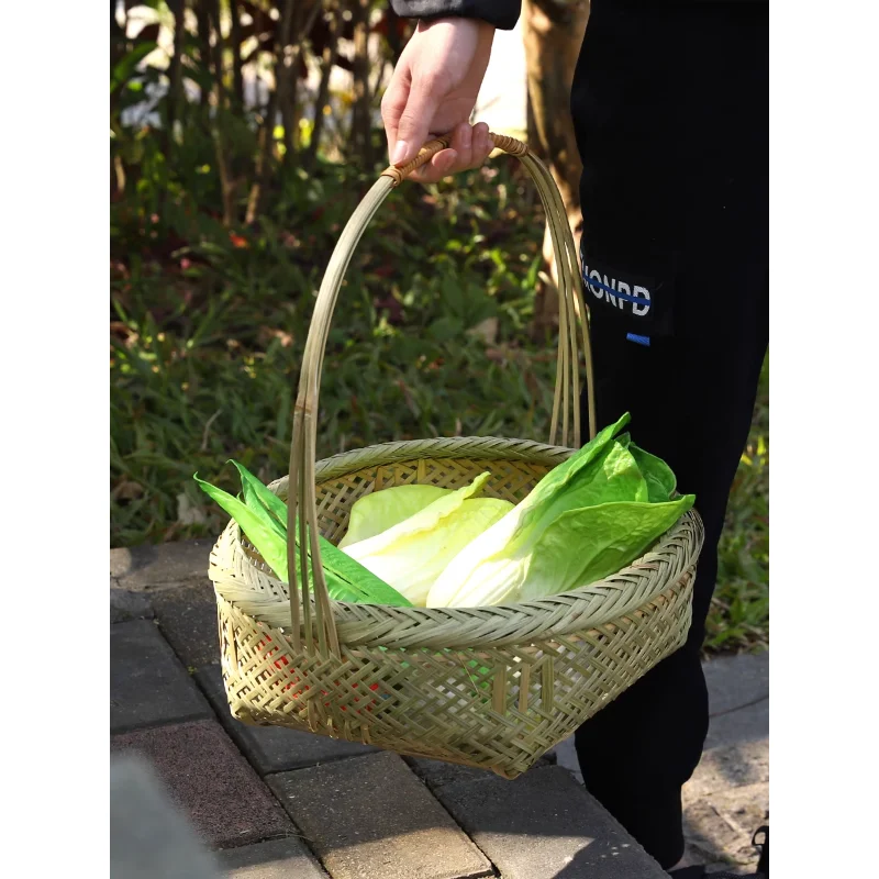 Bamboo Handheld Basket Water Fruit Basket Bamboo Basket Storage Handmade Bamboo Vegetable Basket Bamboo Woven Products
Bamboo Handheld Basket Water Fruit Basket Bamboo Basket Storage Handmade Bamboo Vegetable Basket Bamboo Woven Products