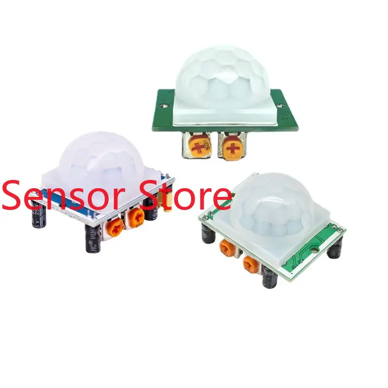 

5PCS HC-SR501 Human Infrared Sensing Module, Pyroelectric Sensor, Imported Probe, Three Specifications