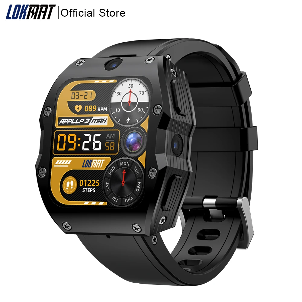 LOKMAT APPLLP 3 MAX Android Watch Phone Waterproof SIM Card 4G Watch Wifi GPS Video Calls Fitness Tracker Camera Smartwatches
LOKMAT APPLLP 3 MAX Android Watch Phone Waterproof SIM Card 4G Watch Wifi GPS Video Calls Fitness Tracker Camera Smartwatches