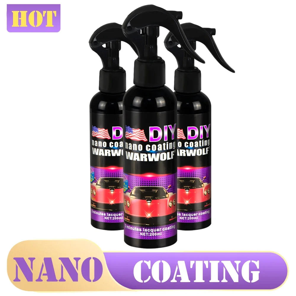 

9H Ceramic Car Coating Liquid Glass Waterproof Nano Ceramics Paint Care Anti-scratch Hydrophobic Car Detailing Polish