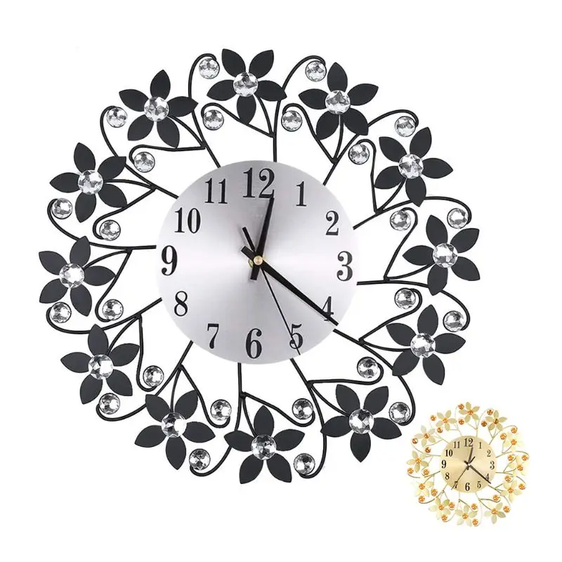 35cm European 3D Large Wall Clock Flower for Rhinestone Silent Living Room Drop shipping 
35cm European 3D Large Wall Clock Flower for Rhinestone Silent Living Room Drop shipping