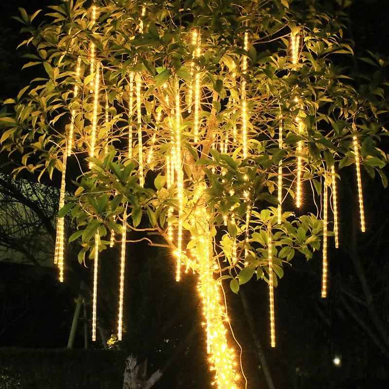 30/50cm Meteor Shower Rain 8 Tubes LED String Lights Waterproof Christmas Street Light Outdoor Garden Tree Holiday Decor Navidad
30/50cm Meteor Shower Rain 8 Tubes LED String Lights Waterproof Christmas Street Light Outdoor Garden Tree Holiday Decor Navidad