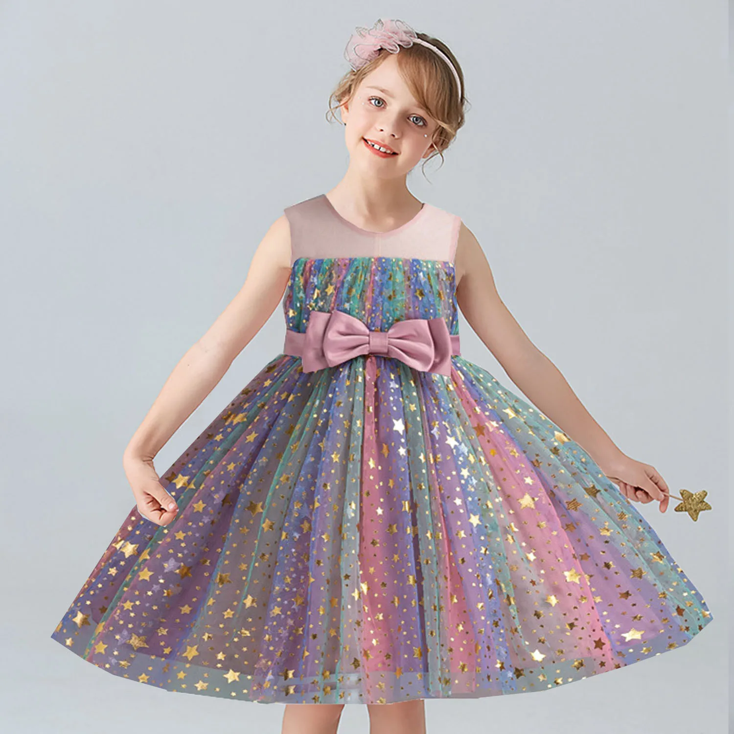 AmyStylish Little Big Girls 2-10 Years Shiny Star Flower Girl Birthday Pageant Party Holiday Dress 
AmyStylish Little Big Girls 2-10 Years Shiny Star Flower Girl Birthday Pageant Party Holiday Dress