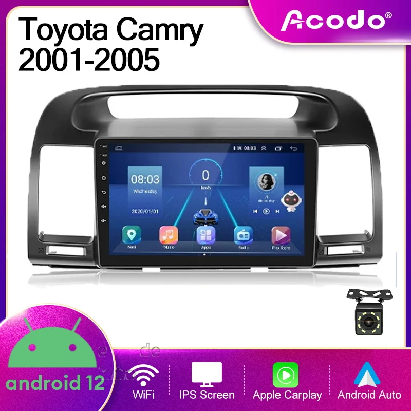 Acodo 9''Wifi Android12 AutoCarplay CarStereo For Toyota Camry 2001-2005 IPS Sreen BT USB FM Music GPS Player Autoradio Headunit
Acodo 9''Wifi Android12 AutoCarplay CarStereo For Toyota Camry 2001-2005 IPS Sreen BT USB FM Music GPS Player Autoradio Headunit