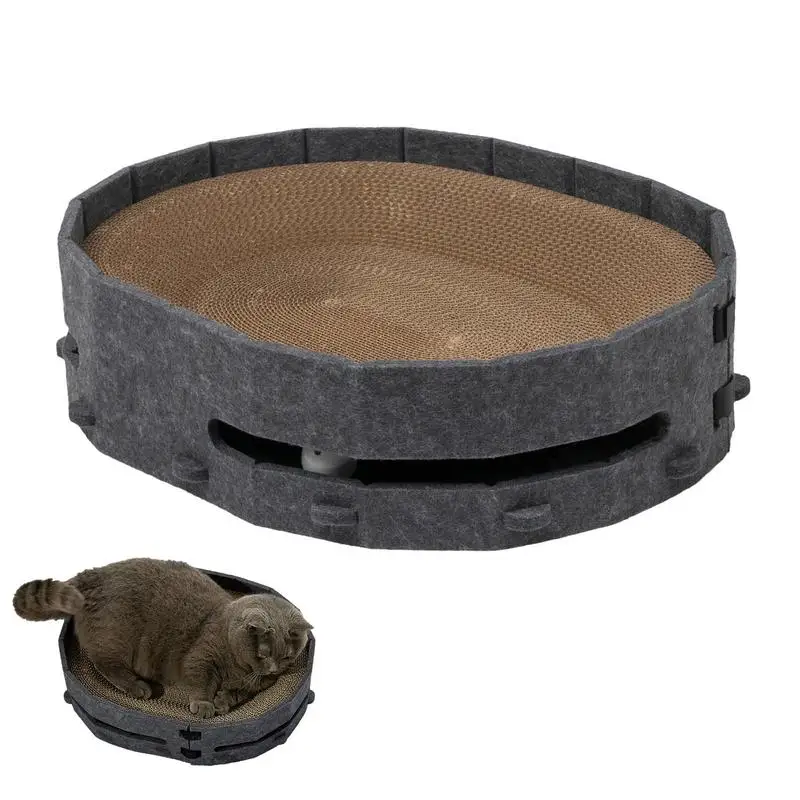 

Scratch Pad For Cats Detachable Cardboard Cat Scratching Board Replaceable Cat Scratching Supplies With Built-in Bells For Cats