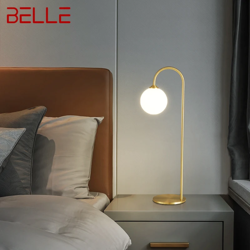 BELLE Contemporary Brass Table Lamp LED Gold Copper Desk Decor Lighting for Modern Home Study Bedroom
BELLE Contemporary Brass Table Lamp LED Gold Copper Desk Decor Lighting for Modern Home Study Bedroom