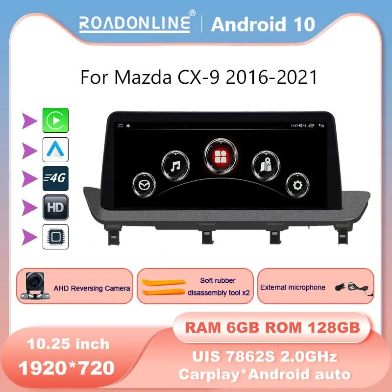 COHO For Mazda CX-9 2016-2021 10.25 screen Android 10.0 Octa Core 1920*720 6+128G Car Multimedia Player Stereo Receiver Radio
COHO For Mazda CX-9 2016-2021 10.25 screen Android 10.0 Octa Core 1920*720 6+128G Car Multimedia Player Stereo Receiver Radio