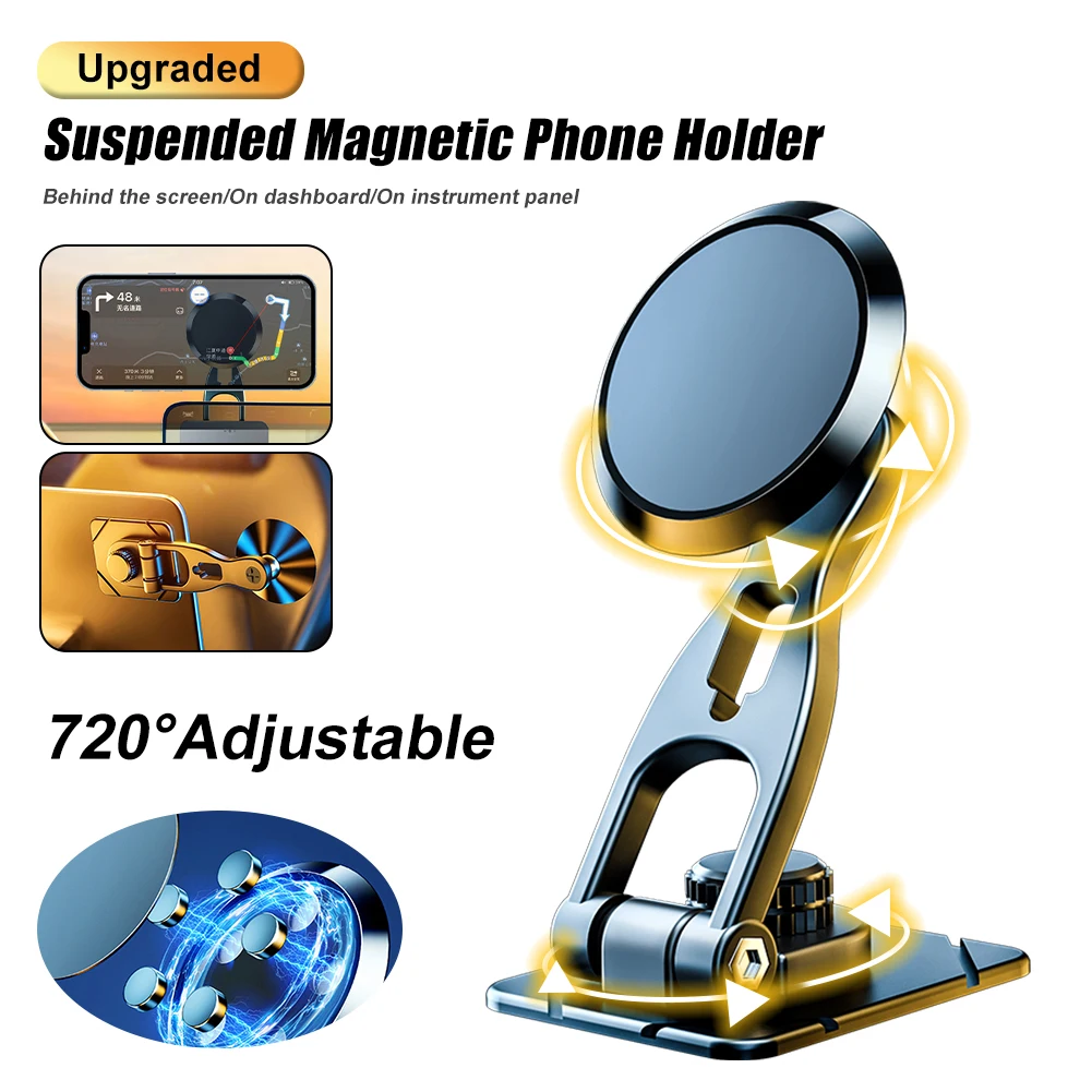 Ultra-Mini Magnetic Car Phone Holder Folding Phone Mount Behind Screen 720° Adjustable Phone Bracket for iPhone Samsung Huawei
Ultra-Mini Magnetic Car Phone Holder Folding Phone Mount Behind Screen 720° Adjustable Phone Bracket for iPhone Samsung Huawei