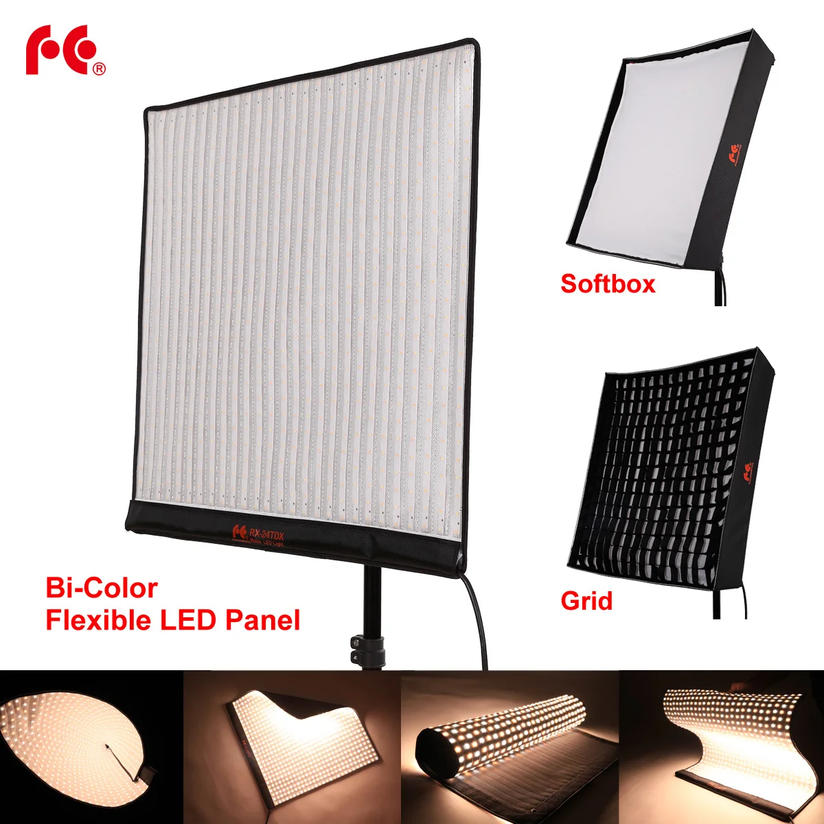 FalconEye 150W RX-24TDX Film Video Photo Light With Softbox and Grid Portable LED Photo Light Broadcast Flexible LED Photo Light
FalconEye 150W RX-24TDX Film Video Photo Light With Softbox and Grid Portable LED Photo Light Broadcast Flexible LED Photo Light