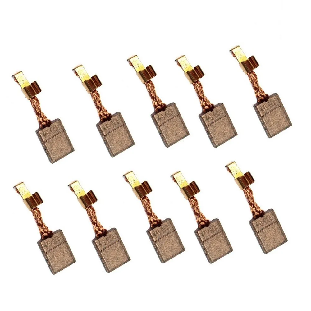 10 шт. Углеродные щетки двигателя для CB-440/CB-448/CB-436/195021-6/194427-4 BTS130RFE DHP446RFE DCPB16, электроинструмент Acce
10 шт. Углеродные щетки двигателя для CB-440/CB-448/CB-436/195021-6/194427-4 BTS130RFE DHP446RFE DCPB16, электроинструмент Acce