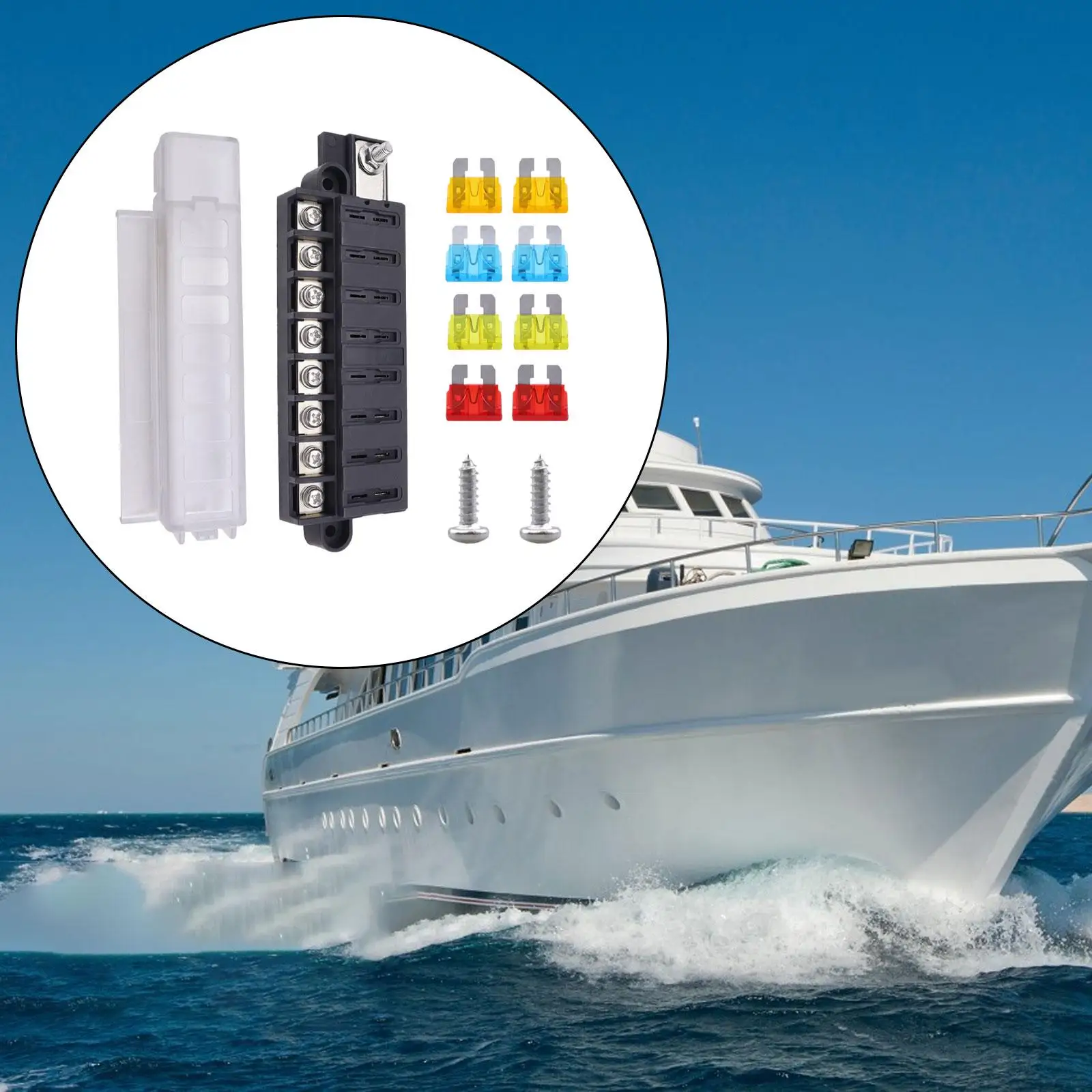 Предохранительная коробка RV яхта 1 в 8 с наружным лезвием аксессуары Защитная Прозрачная крышка блок предохранителей для автомобилей грузовиков прочная конструкция
Предохранительная коробка RV яхта 1 в 8 с наружным лезвием аксессуары Защитная Прозрачная крышка блок предохранителей для автомобилей грузовиков прочная конструкция