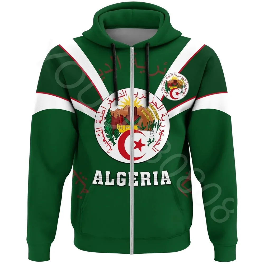 New Men's Sweater Decorations 3D Printed African Zone T Algeria Zip Hoodie Fangs Style Retro Harajuku Casual Clothing
New Men's Sweater Decorations 3D Printed African Zone T Algeria Zip Hoodie Fangs Style Retro Harajuku Casual Clothing
