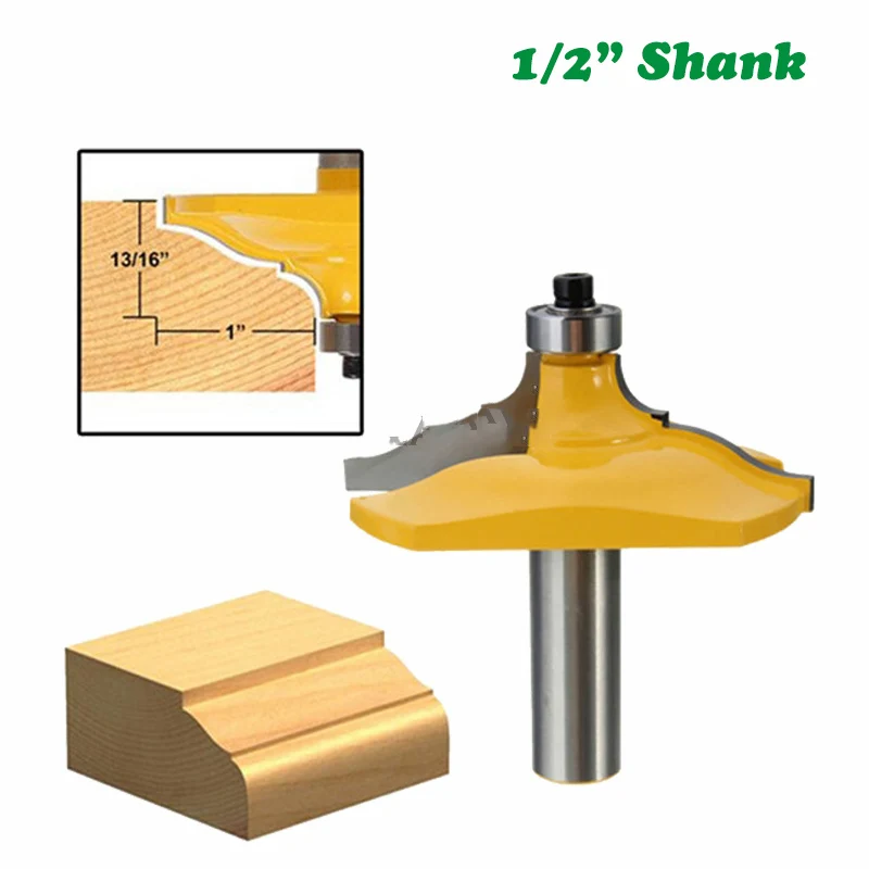 1PC 1/2" 12.7MM Shank Milling Cutter Wood Carving Table Corner Bit Molding and Edging Router Classical Ogee Woodworking Milling
1PC 1/2" 12.7MM Shank Milling Cutter Wood Carving Table Corner Bit Molding and Edging Router Classical Ogee Woodworking Milling