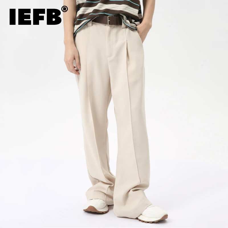 Модные мужские костюмные брюки IEFB свободного покроя с поясом, прямые повседневные брюки с широкими штанинами, однотонные НОВЫЕ шикарные летние 2024 9C6278
Модные мужские костюмные брюки IEFB свободного покроя с поясом, прямые повседневные брюки с широкими штанинами, однотонные НОВЫЕ шикарные летние 2024 9C6278