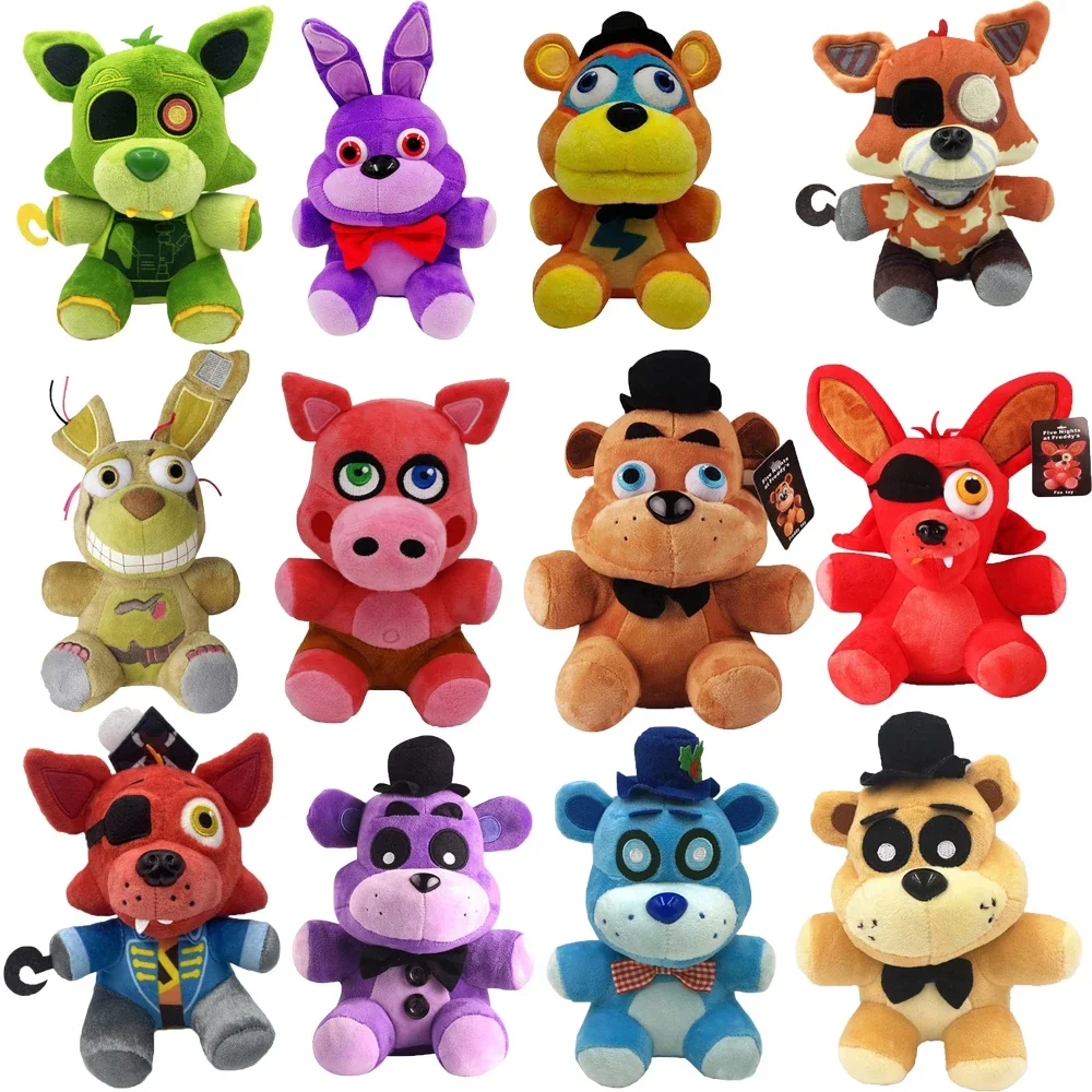 

Five Night At Freddy Fnaf Cute Plush Toys Game Doll 18 CM Bonnie Bear Foxy Cartoon Stuffed Dolls Freddy Toys For Children Gifts