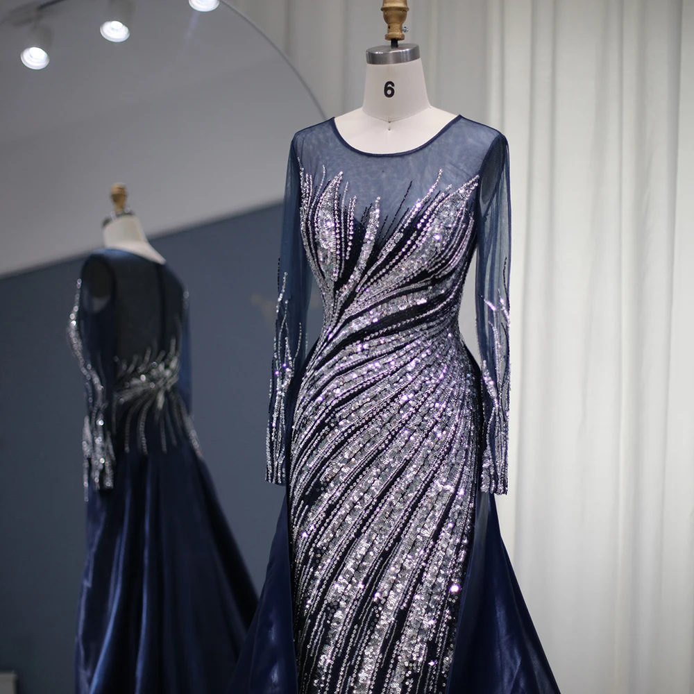 Elegant Navy Blue Mermaid Arabic Evening Dresses Luxury Dubai Overskirt Long Sleeve Wedding Formal Guest Partys 2 Mallzona Sb1acdb14d1964885a61b4f246e061efbS Elegant Navy Blue Mermaid Arabic Evening Dresses Luxury Dubai Overskirt Long Sleeve Wedding Formal Guest Partys Mallzona
