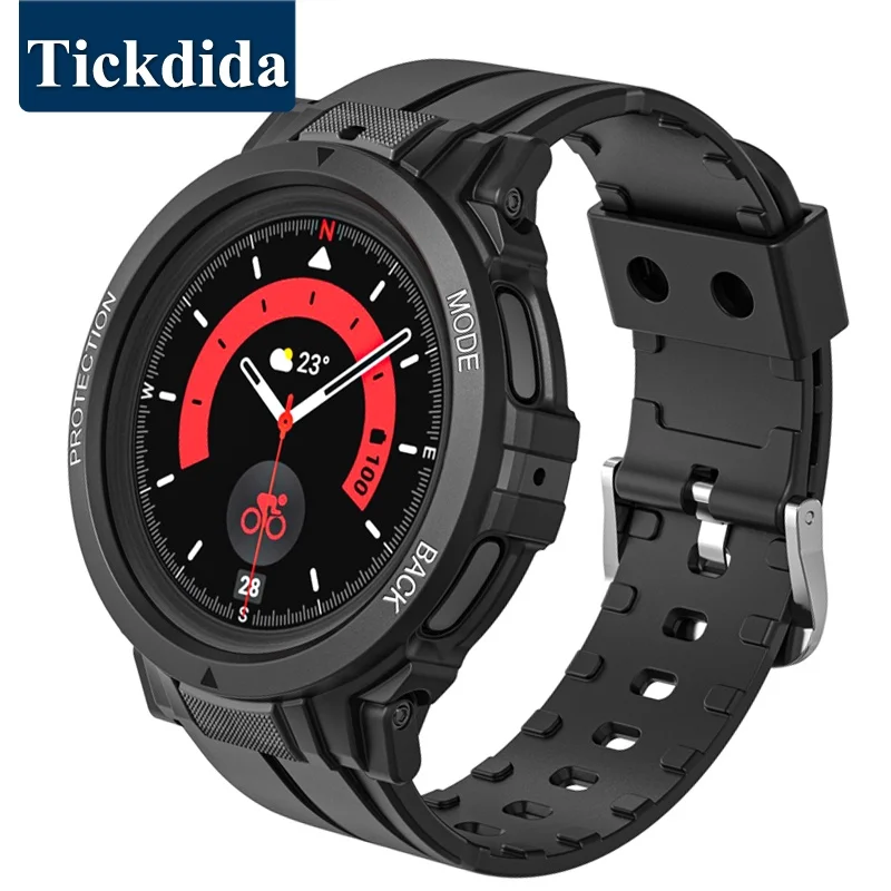 2-in-1 Watch Strap+Case for Samsung Galaxy Watch 5 Pro 45mm Silicone Sports Strap for Samsung Watch 5 Pro Watchband
2-in-1 Watch Strap+Case for Samsung Galaxy Watch 5 Pro 45mm Silicone Sports Strap for Samsung Watch 5 Pro Watchband