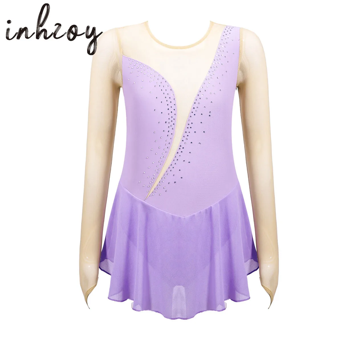Ballet Dress Kids Girls Gymnastic Leotard Mesh Long Sleeves Tulle Splice Shiny Diamonds Ballet Tutu Figure Ice Skating Dress
Ballet Dress Kids Girls Gymnastic Leotard Mesh Long Sleeves Tulle Splice Shiny Diamonds Ballet Tutu Figure Ice Skating Dress