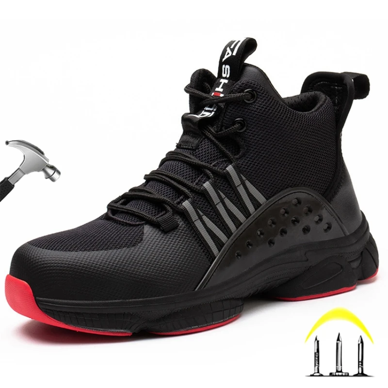 High Quality Safety Boots For Men Work Indestructible Black Safety Shoes Non Slip Cap Anti-smash Outdoor Security Shoes
High Quality Safety Boots For Men Work Indestructible Black Safety Shoes Non Slip Cap Anti-smash Outdoor Security Shoes