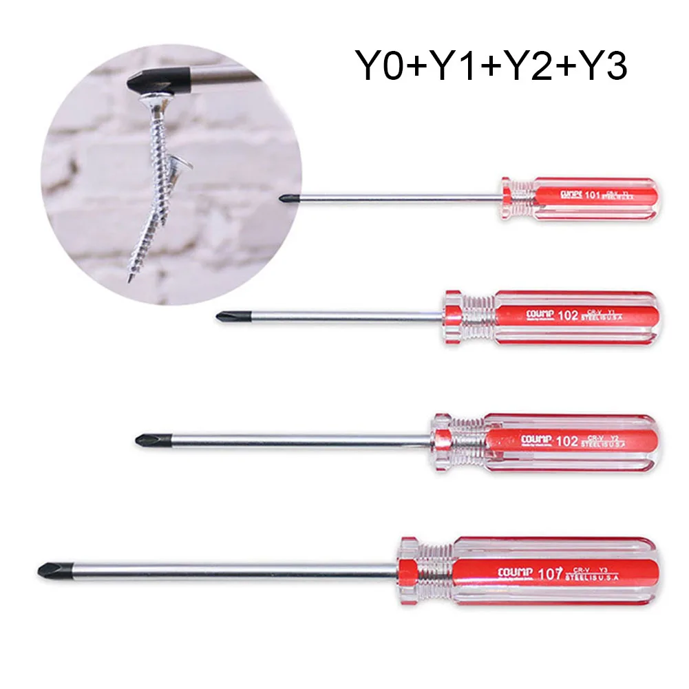 4pcs Y-Shaped Screwdriver Set Magnetic Precision Screwdriver Bit Tri-Wing Screwdriver Y0 Y1 Y2 Y3 Nonslip Driver Repair Tool
4pcs Y-Shaped Screwdriver Set Magnetic Precision Screwdriver Bit Tri-Wing Screwdriver Y0 Y1 Y2 Y3 Nonslip Driver Repair Tool