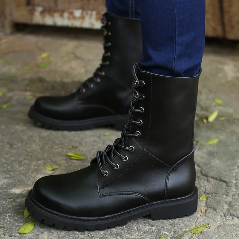 Genuine Leather Men's Boots Outdoor High Top Comfortable Winter Boots Casual Men Ankle Boots High Quality Snow Boots For Men 
Genuine Leather Men's Boots Outdoor High Top Comfortable Winter Boots Casual Men Ankle Boots High Quality Snow Boots For Men