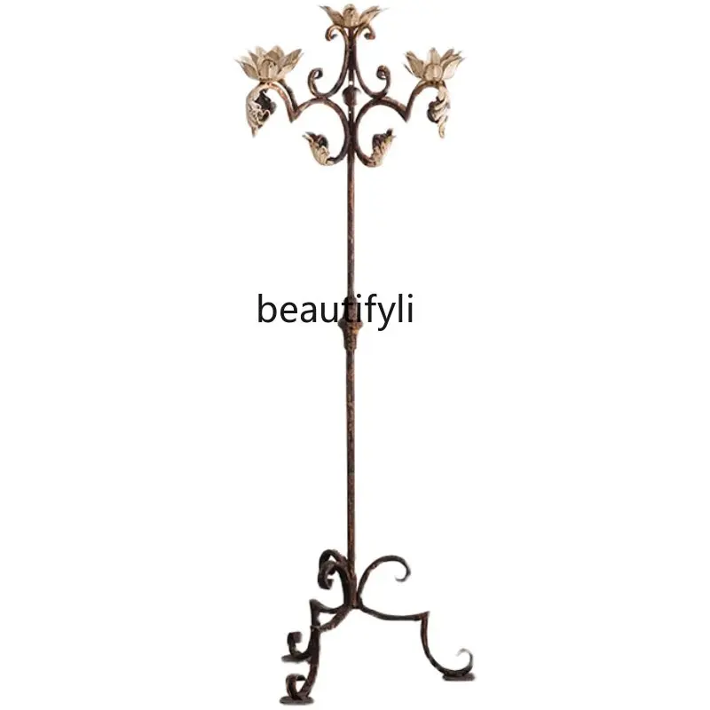 zqVintage Floor Candle Candlestick Wrought Iron High Pole Distressed Accessories French Wedding Dress Photography Shooting Props
zqVintage Floor Candle Candlestick Wrought Iron High Pole Distressed Accessories French Wedding Dress Photography Shooting Props