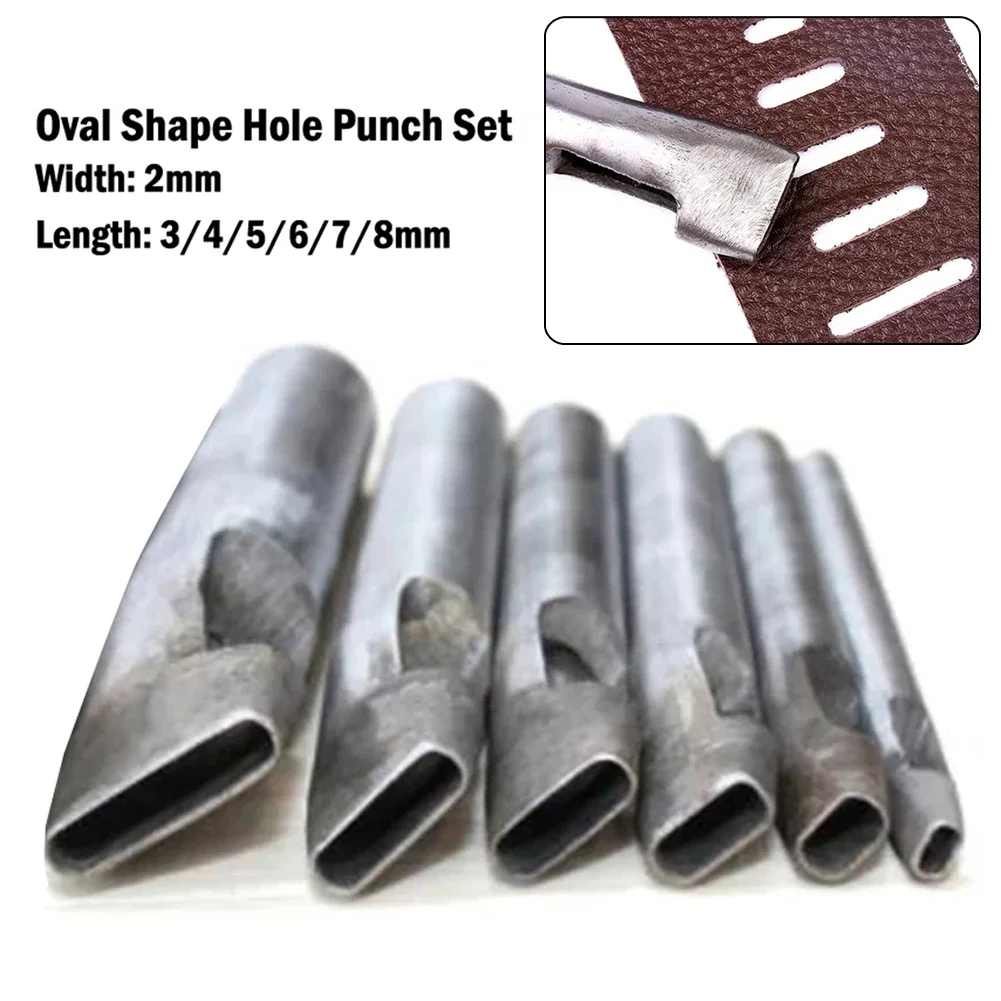 6Pcs 2mm Width Leather Oval Shape Hole Punch Steel Craft Hollow Hole Punch Leather Tools Leather Belt Hole Punch DIY Tools
6Pcs 2mm Width Leather Oval Shape Hole Punch Steel Craft Hollow Hole Punch Leather Tools Leather Belt Hole Punch DIY Tools