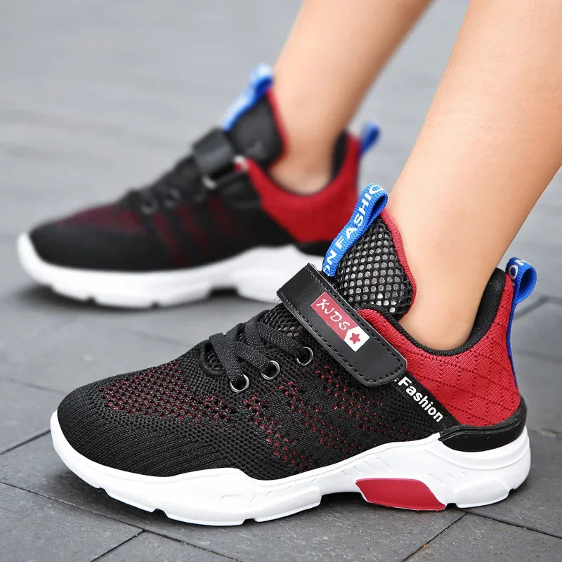 

Брендовые кроссовки, дышащая детская спортивная обувь для мальчиков и подростков, модная сетчатая обувь для отдыха, детская обувь для бега