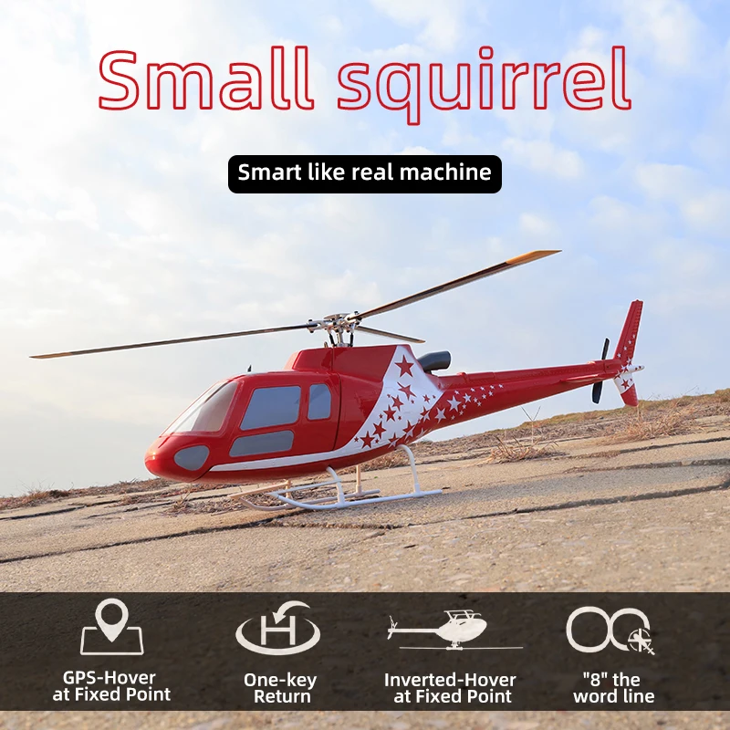 Flywing 6CH Brushless Scale GPS Helicopter Three Rotor Blade Squirrel-AS350 with H1 Flight controller
Flywing 6CH Brushless Scale GPS Helicopter Three Rotor Blade Squirrel-AS350 with H1 Flight controller