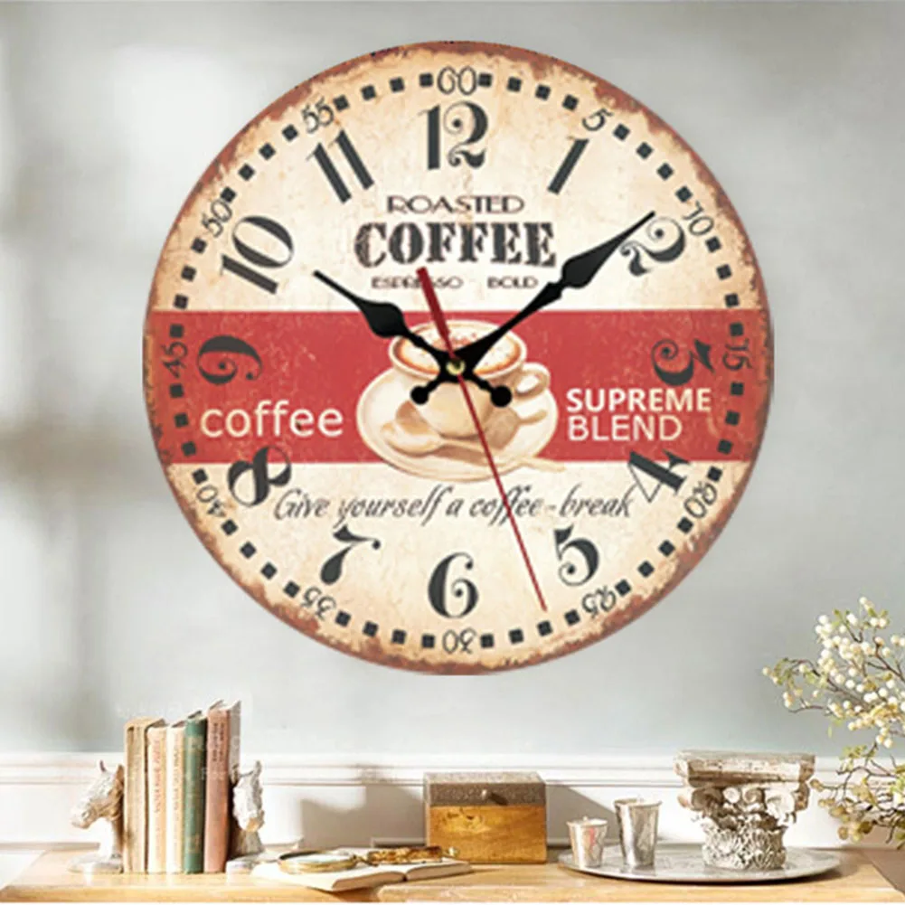 Vintage Wall Clock Round Silent Clocks Wall Mounted Wooden Carfts Art Decor For Home Bedroom Living Room Office Decoration
Vintage Wall Clock Round Silent Clocks Wall Mounted Wooden Carfts Art Decor For Home Bedroom Living Room Office Decoration