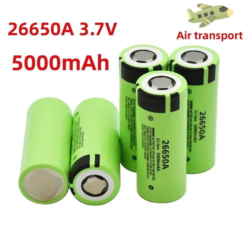 NEW 26650A Lithium Battery 3.7V5000mah High Capacity Power Cell Rechargeable Strong Light Flashlight Battery
NEW 26650A Lithium Battery 3.7V5000mah High Capacity Power Cell Rechargeable Strong Light Flashlight Battery