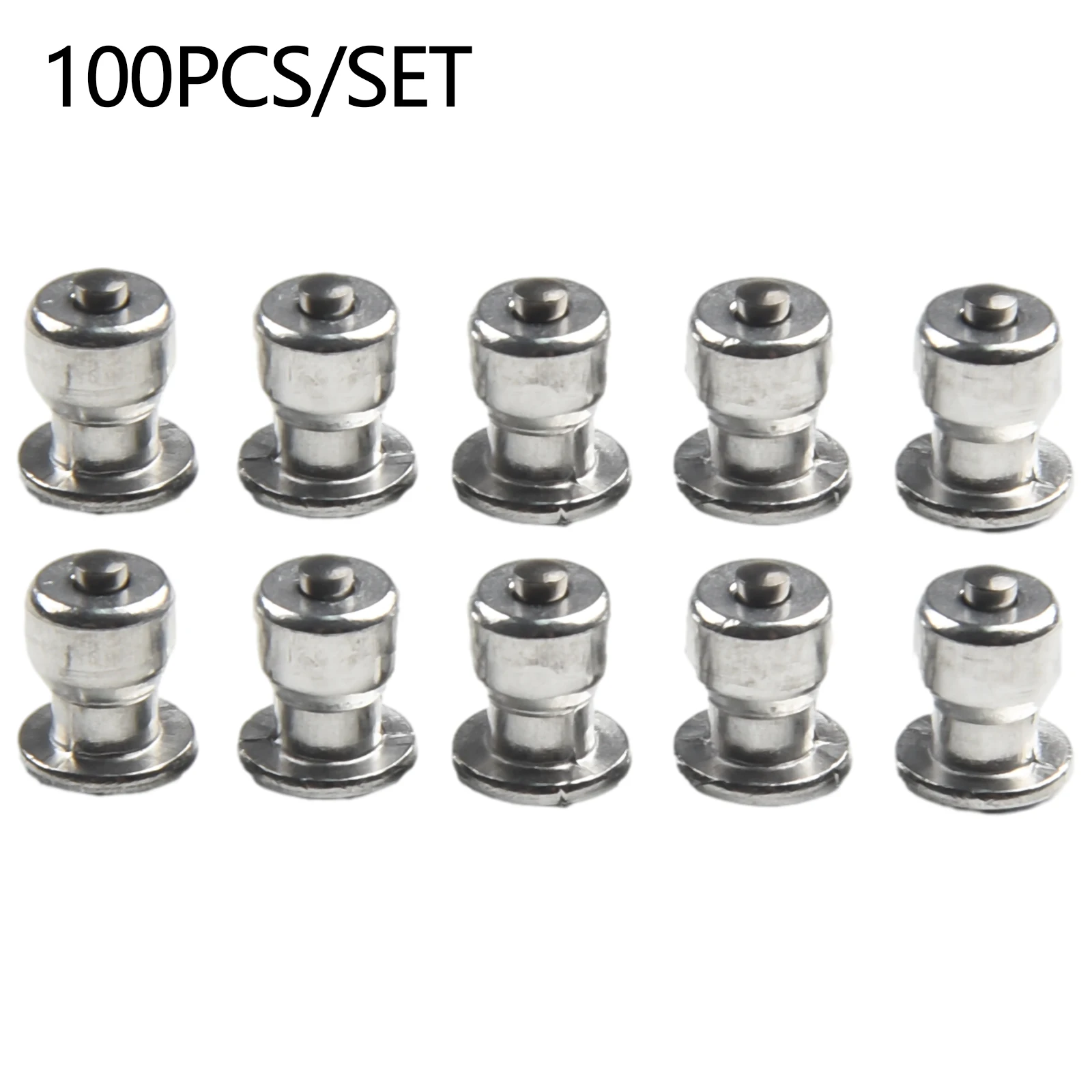 100pcs/set Aluminum Tire Studs, Screw-In Silver Car Truck ATV Wheel Snow Spikes For Winter Fit For Different Tire Depths
100pcs/set Aluminum Tire Studs, Screw-In Silver Car Truck ATV Wheel Snow Spikes For Winter Fit For Different Tire Depths