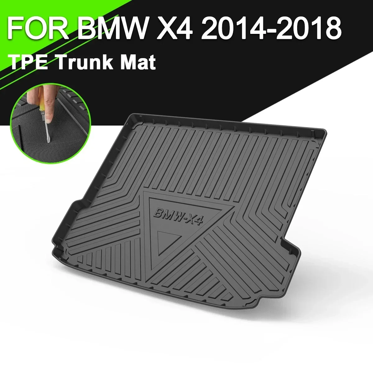 Коврик для багажника автомобиля для BMW X4 2014-2018 TPE, водонепроницаемый нескользящий резиновый подкладка для груза, аксессуары
Коврик для багажника автомобиля для BMW X4 2014-2018 TPE, водонепроницаемый нескользящий резиновый подкладка для груза, аксессуары