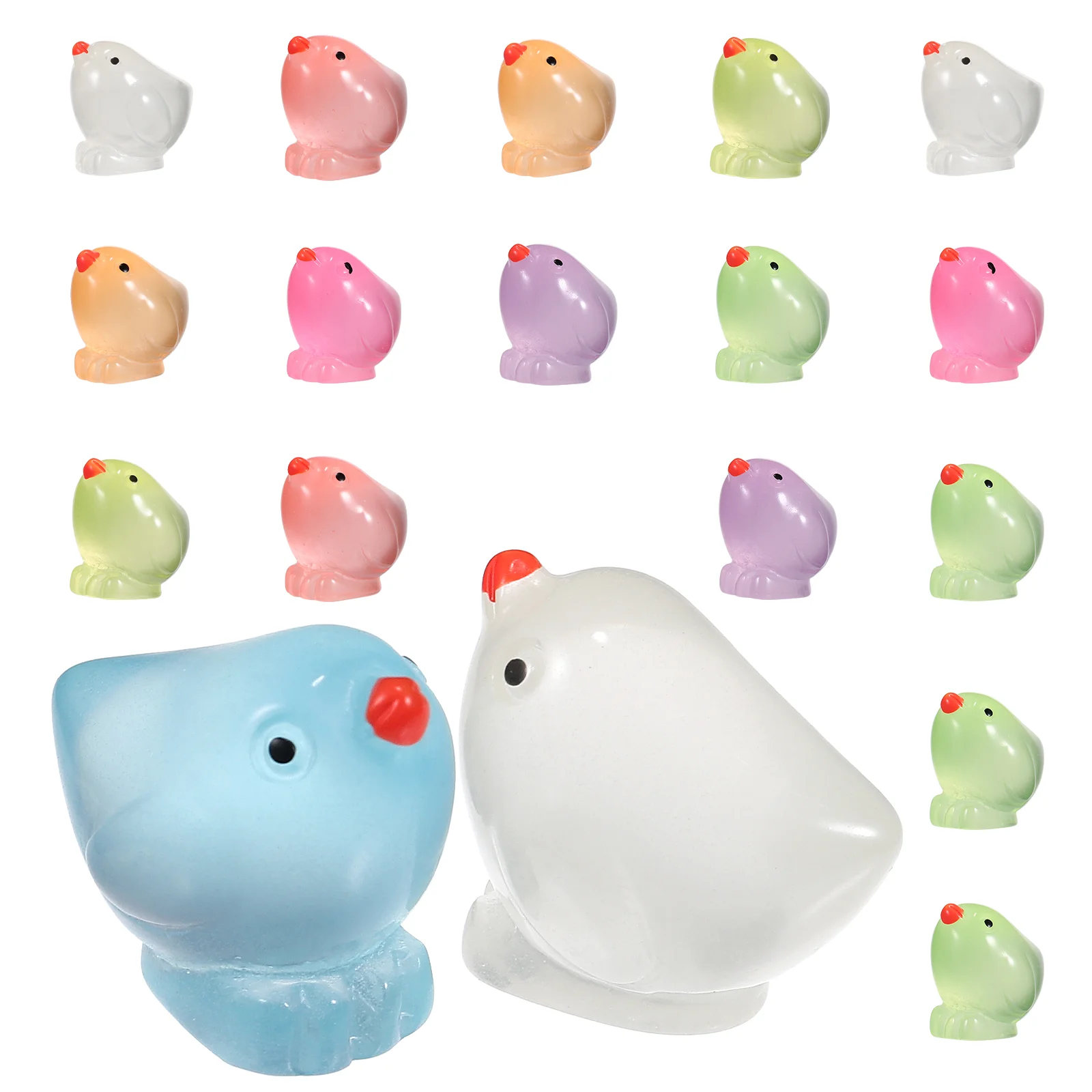 18 Pcs Tiny Chicks Toy Animals Luminous Resin Adornment For DIY Mini Chicken Figurines Statues
18 Pcs Tiny Chicks Toy Animals Luminous Resin Adornment For DIY Mini Chicken Figurines Statues