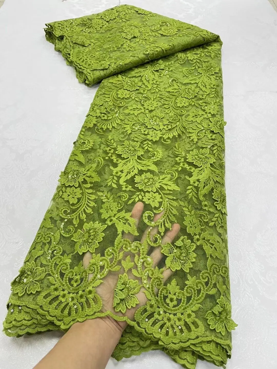 2024 High Quality African Nigerian Latest Embroidery Sequins Tulle Lace Fabric Sewing Guipure Prom Dresses Beads 5Yards JL297
2024 High Quality African Nigerian Latest Embroidery Sequins Tulle Lace Fabric Sewing Guipure Prom Dresses Beads 5Yards JL297