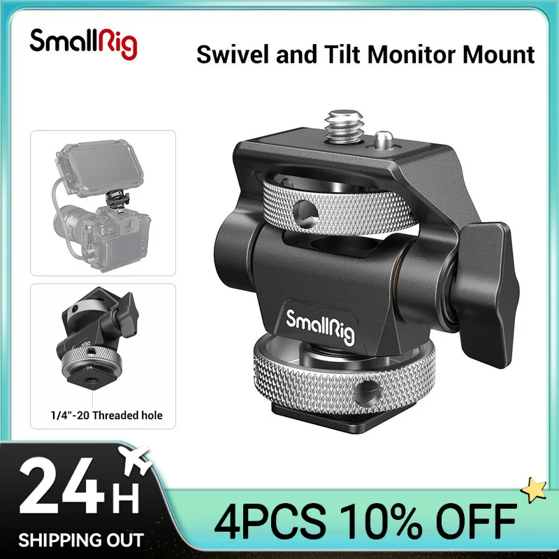Быстросъемный держатель SmallRig для монитора, зажим для камеры, поворотное и регулируемое крепление для монитора с холодным башмаком/ARRI/NATO Mount 2905B
Быстросъемный держатель SmallRig для монитора, зажим для камеры, поворотное и регулируемое крепление для монитора с холодным башмаком/ARRI/NATO Mount 2905B