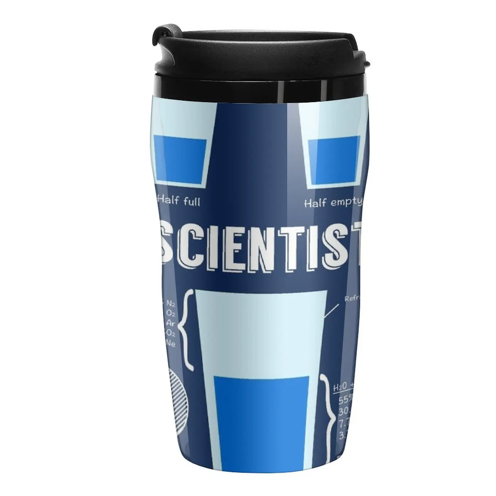

New Optimist... pessimist... SCIENTIST! Travel Coffee Mug Mug Coffee Cup Cups Coffee Coffee Cup Espresso Thermos Coffee