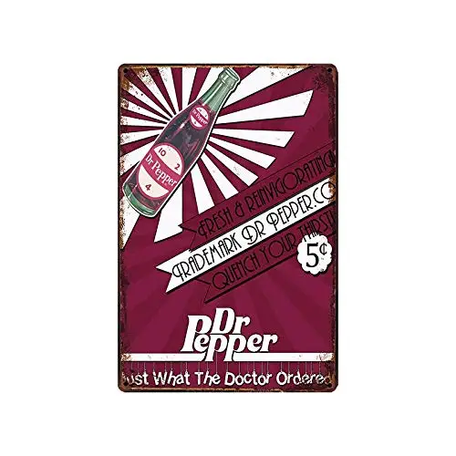 Fresh Dr. Pepper Decor 8x12 дюймов, Настенный декор, металлические жестяные знаки, для кухни, гаража, бара
Fresh Dr. Pepper Decor 8x12 дюймов, Настенный декор, металлические жестяные знаки, для кухни, гаража, бара