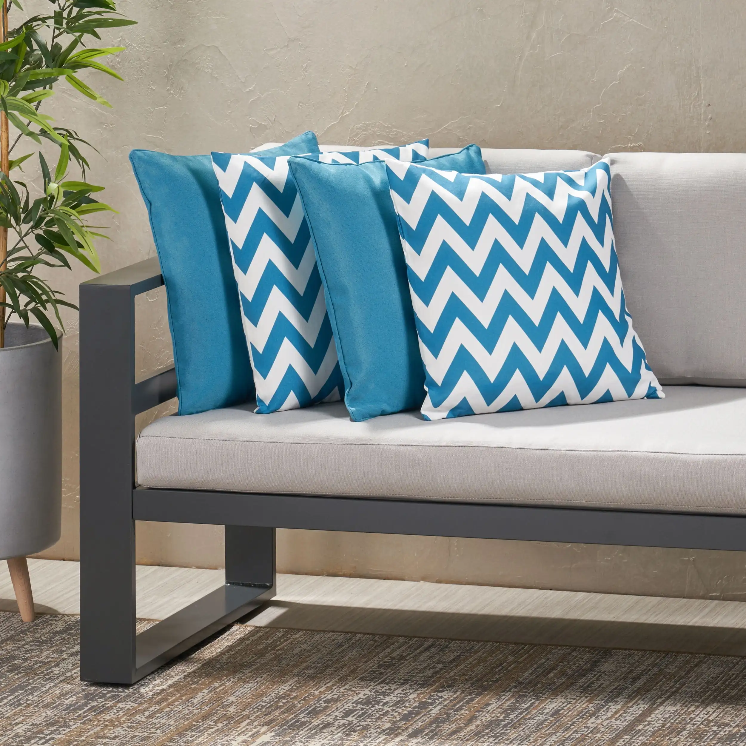 refined fashionable and elegant Outdoor Square Fabric Solid and Chevron Water Resistant Throw Pillows Set of 4 Dark Teal White
refined fashionable and elegant Outdoor Square Fabric Solid and Chevron Water Resistant Throw Pillows Set of 4 Dark Teal White