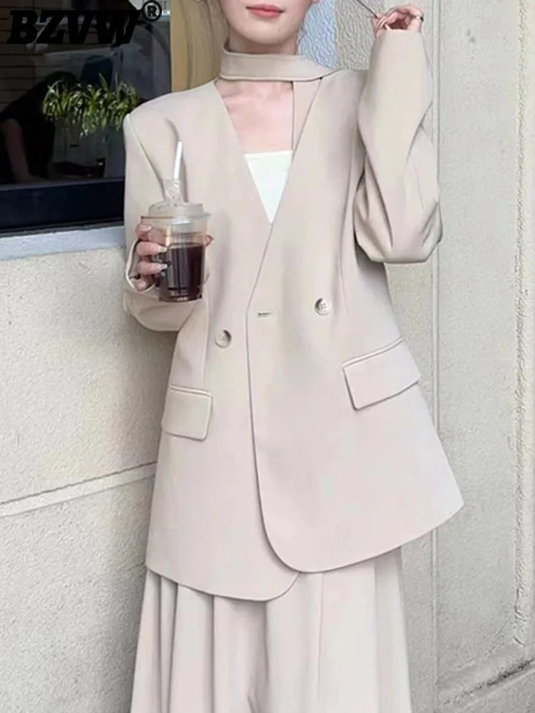 BZVW Elegant Temperament Simple Loose Blazer For Women Coat 2023 Spring Autumn Versatile V-neck Lace-up Top Coats Female 25X2963
BZVW Elegant Temperament Simple Loose Blazer For Women Coat 2023 Spring Autumn Versatile V-neck Lace-up Top Coats Female 25X2963