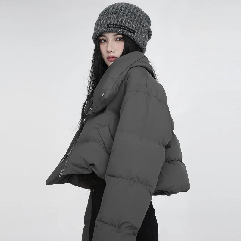 Deeptown Women Black Cropped Jackets Korean Fashion Grunge Oversized Short Winter Coats Female Streetwear Kpop Y2k Irregular Top
Deeptown Women Black Cropped Jackets Korean Fashion Grunge Oversized Short Winter Coats Female Streetwear Kpop Y2k Irregular Top