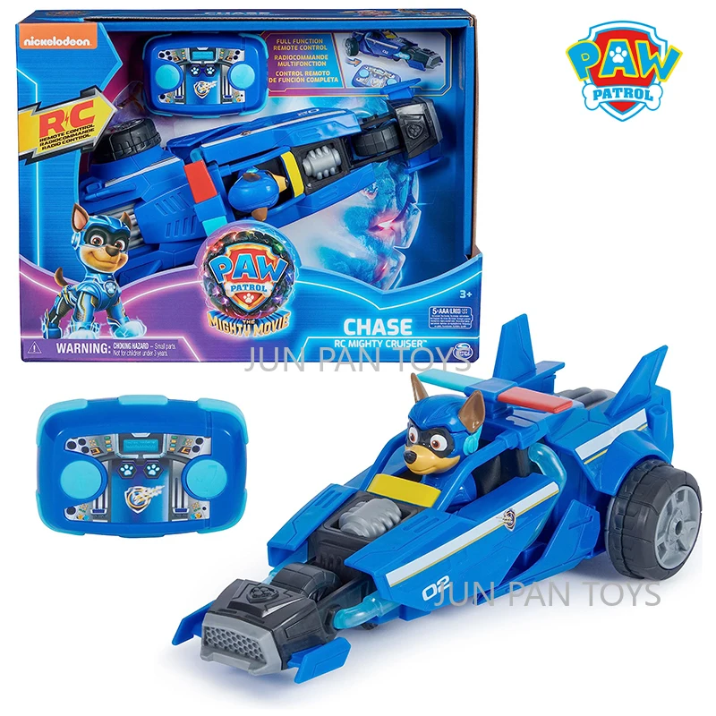 

Original Paw Patrol The Mighty Movie Remote Control Police Car Chase Action Figure RC Mighty Cruiser Toys Collectible Boy Toys
